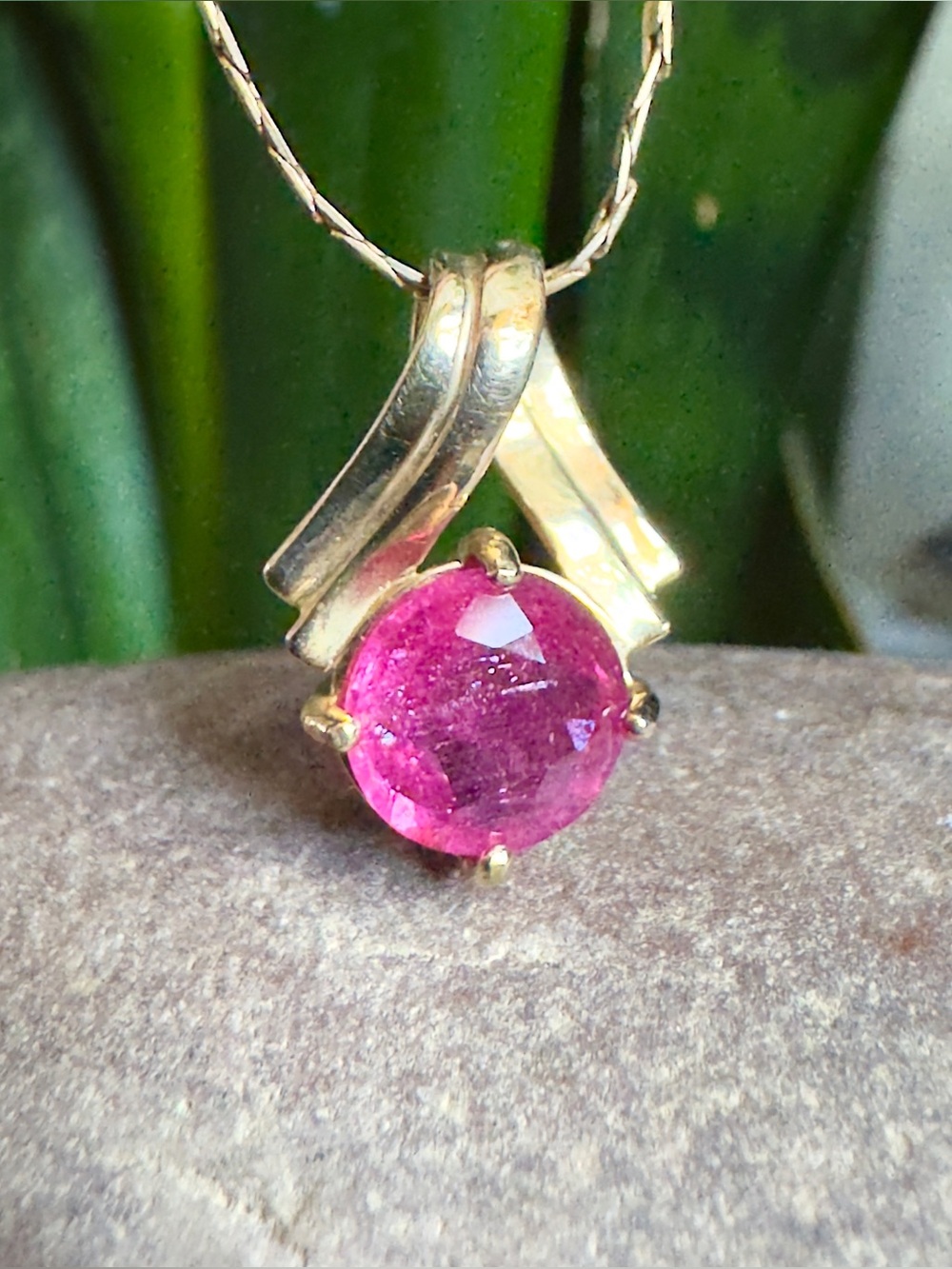 14k Ruby Necklace